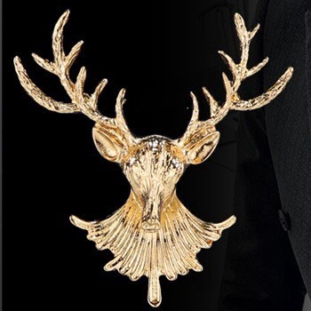 Ghim cài áo hình nai kiểu dáng cá tính thời trang