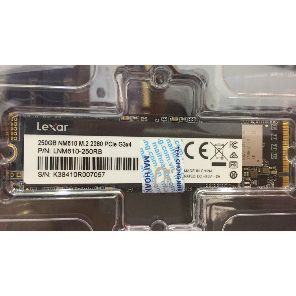 ổ cứng SSD Lexar NM610 250GB  NVMe (2280) chính hãng | BigBuy360 - bigbuy360.vn