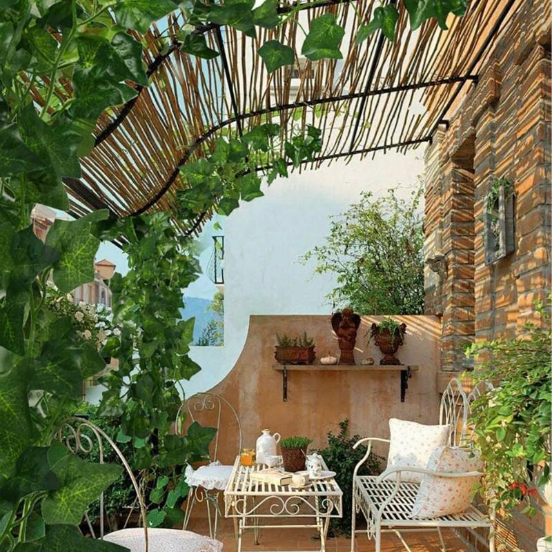 Cây giả - Dây Leo lá nho, trầu bà, thường xuân, rau má, dưa hấu, dài 2.4M