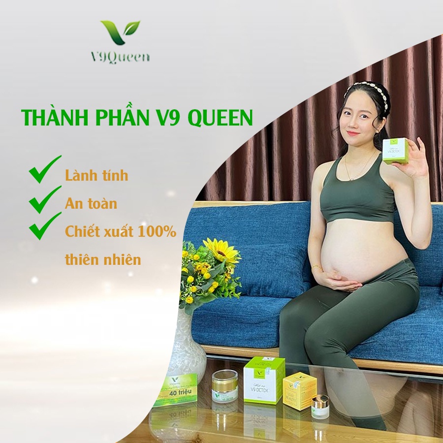 [COMBO] Kem nám tàn nhang, bộ mỹ phẩm cho bà bầu dưỡng trắng da V9Queen