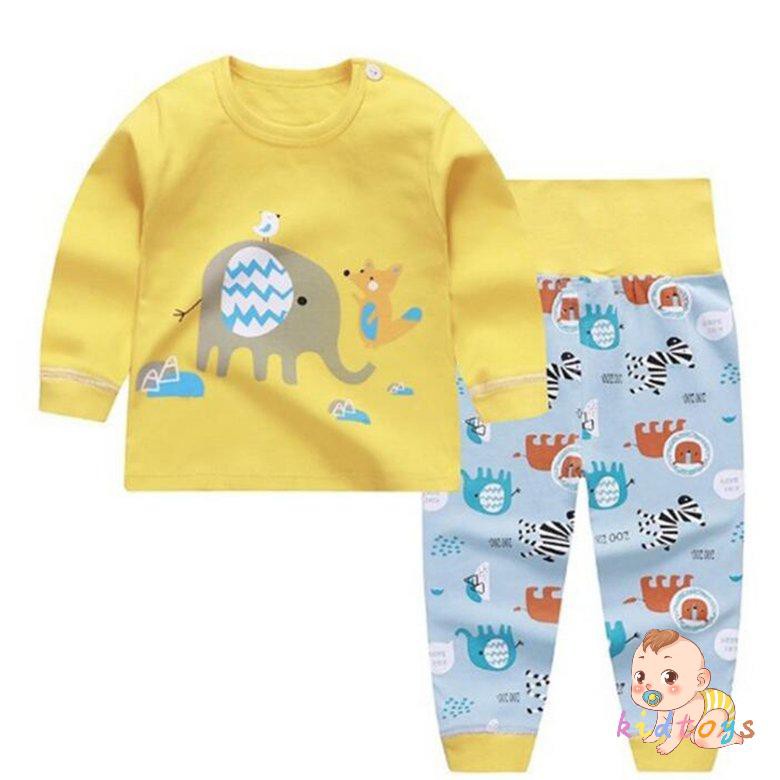 Bộ Áo Liền Quần Cotton Lưng Cao Cho Bé