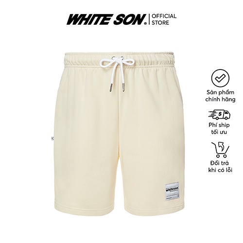 WHITE SON ESSENTIALS BASEBALL SWEATER VANI