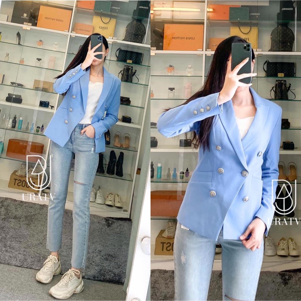 [FREESHIP - ẢNH THẬT] Áo BLAZER 2 HÀNG KHUY MNG xuất dư | BigBuy360 - bigbuy360.vn