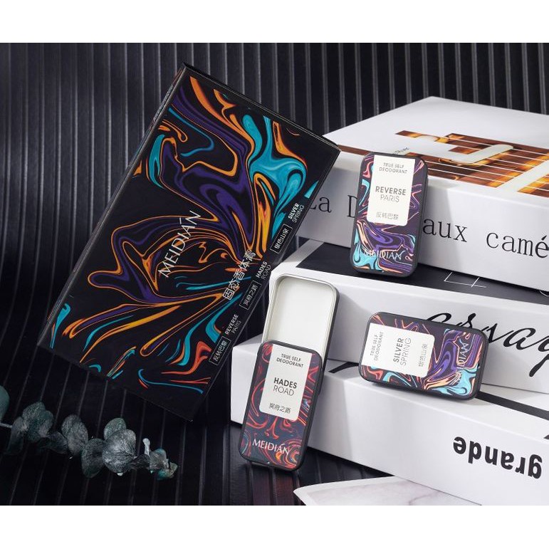 Nước hoa khô nam nữ Sét 3 mùi chính hãng Median lưu hương 12 tiếng