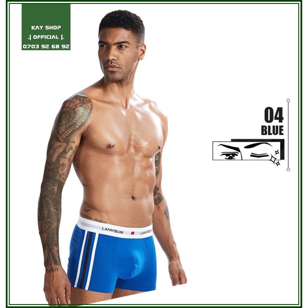 Quần lót boxer nam sịp đùi LANVIBUM phong cách tinh tế sang trọng cho đàn ông - Quần sịp nam sexy