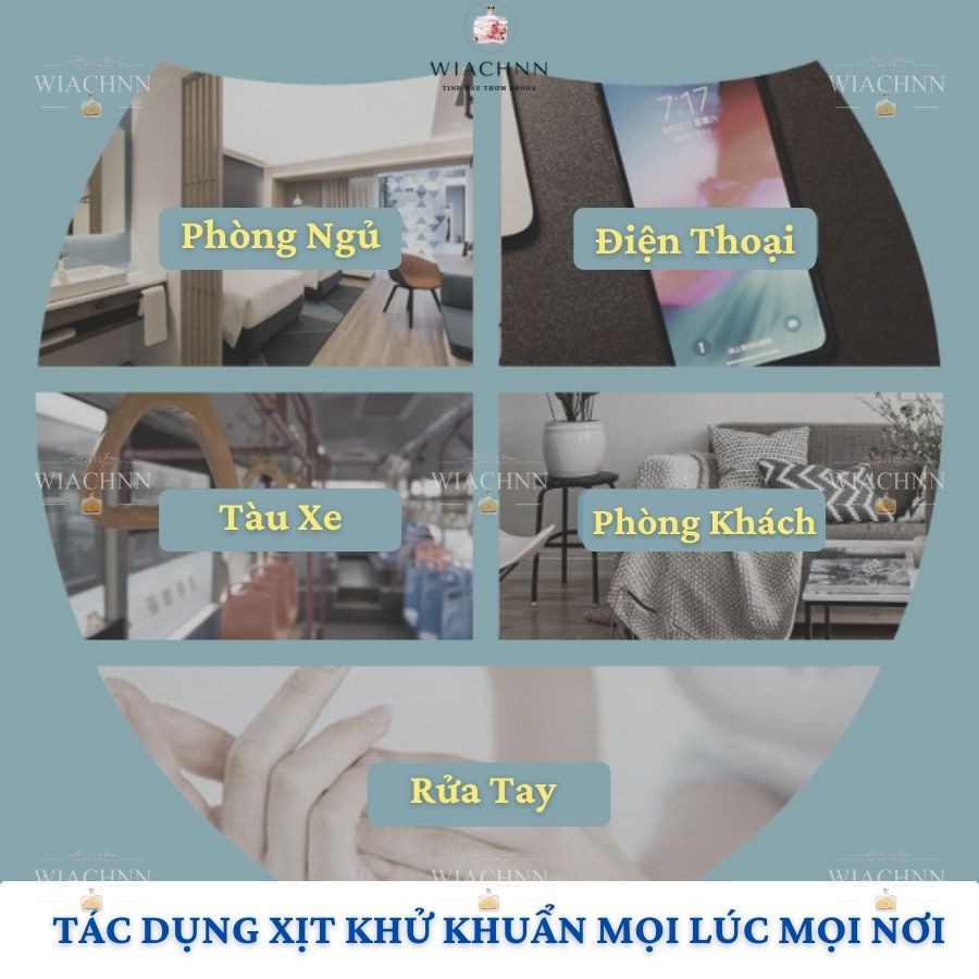 Chai Xịt Kháng Khuẩn Khử Trùng WIACHNN 100ML Nước Diệt Khuẩn Khô Rửa Tay Vệ Sinh Đồ Dùng Tiện Lợi Nhỏ Gọn XKK