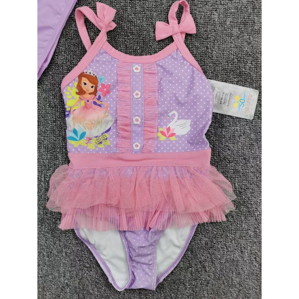 Set Bikini VNXK xuất dư Disney cho bé gái -Sofia tím