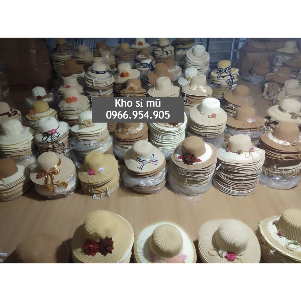 Mũ cói thời trang cao cấp