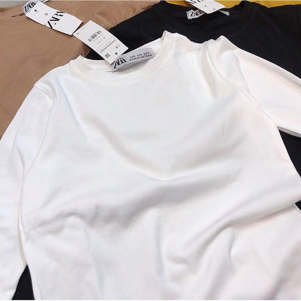 Áo thun dài tay trơn chất ZIP mặc đẹp | BigBuy360 - bigbuy360.vn