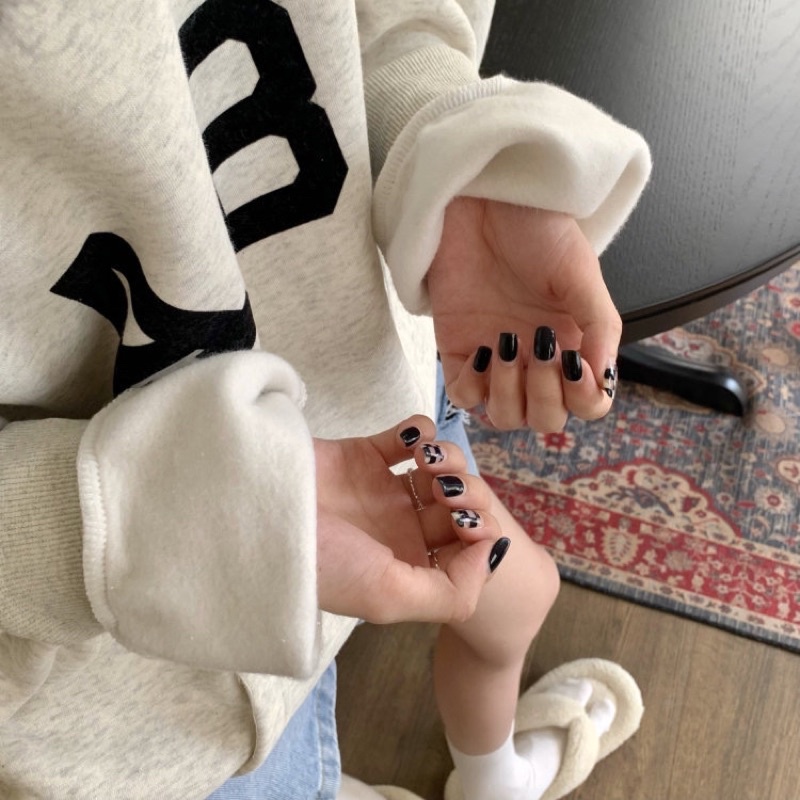 Áo hoodie JAEHYUN NCT dáng rộng basic in chữ ABC | BigBuy360 - bigbuy360.vn