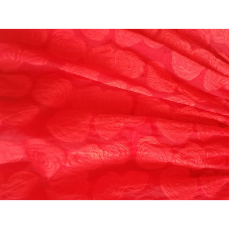 Đầm gấm đỏ tết 150k