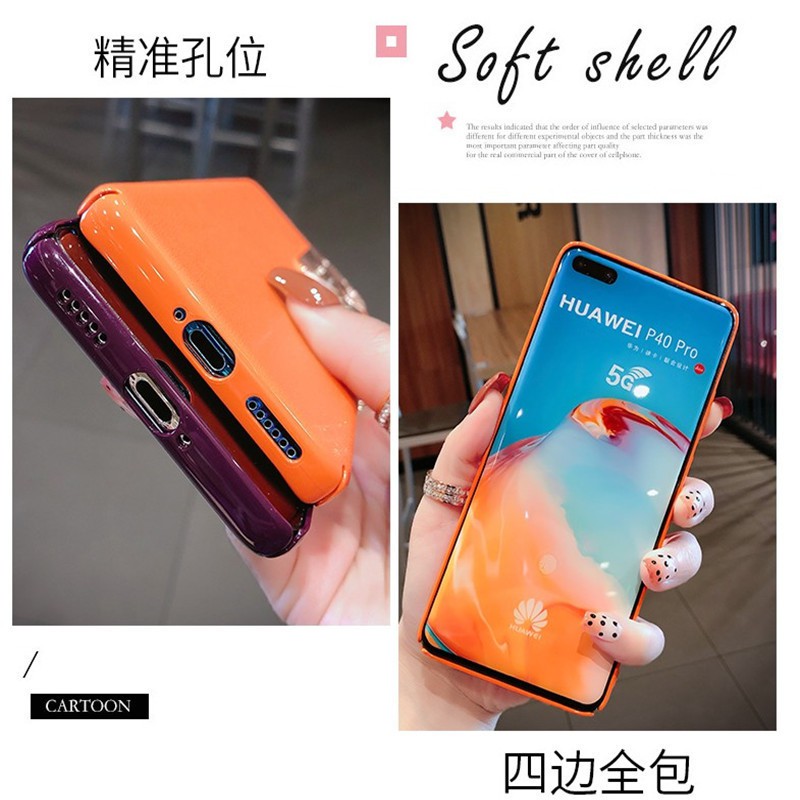 [Hot-selling new product] Huawei p40 leather phone case P30pro metal lens is suitable for Glory 30 all-inclusive PC matte protective cover