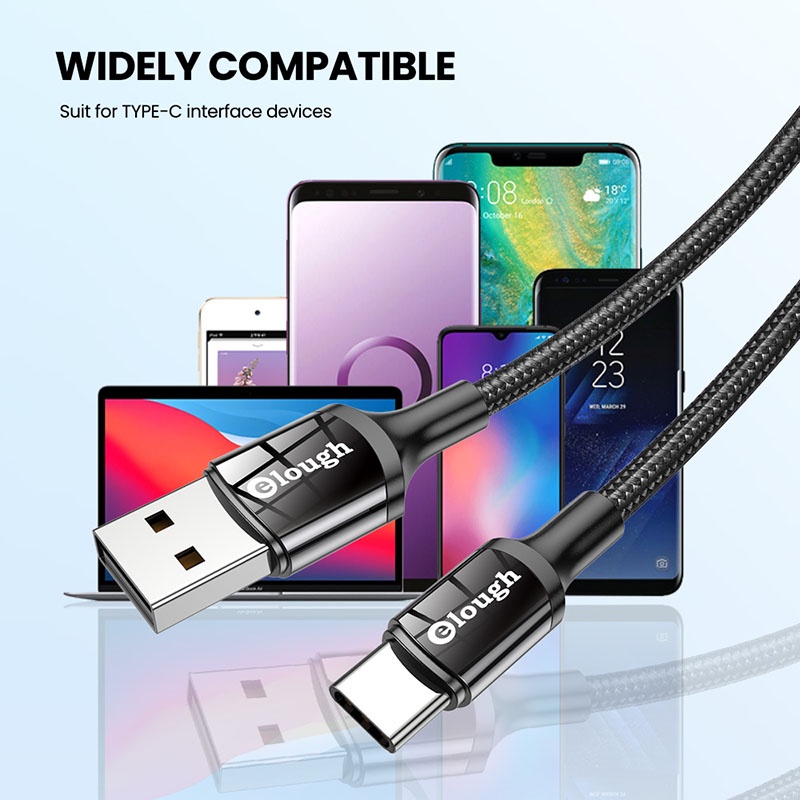 Dây Cáp Sạc Type-C 3A Chuyên Dụng Cho Samsung Huawei