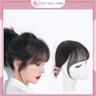 Tóc giả mái che hói làm từ tơ nhân tạo cao cấp dùng được nhiệt tạo kiểu
