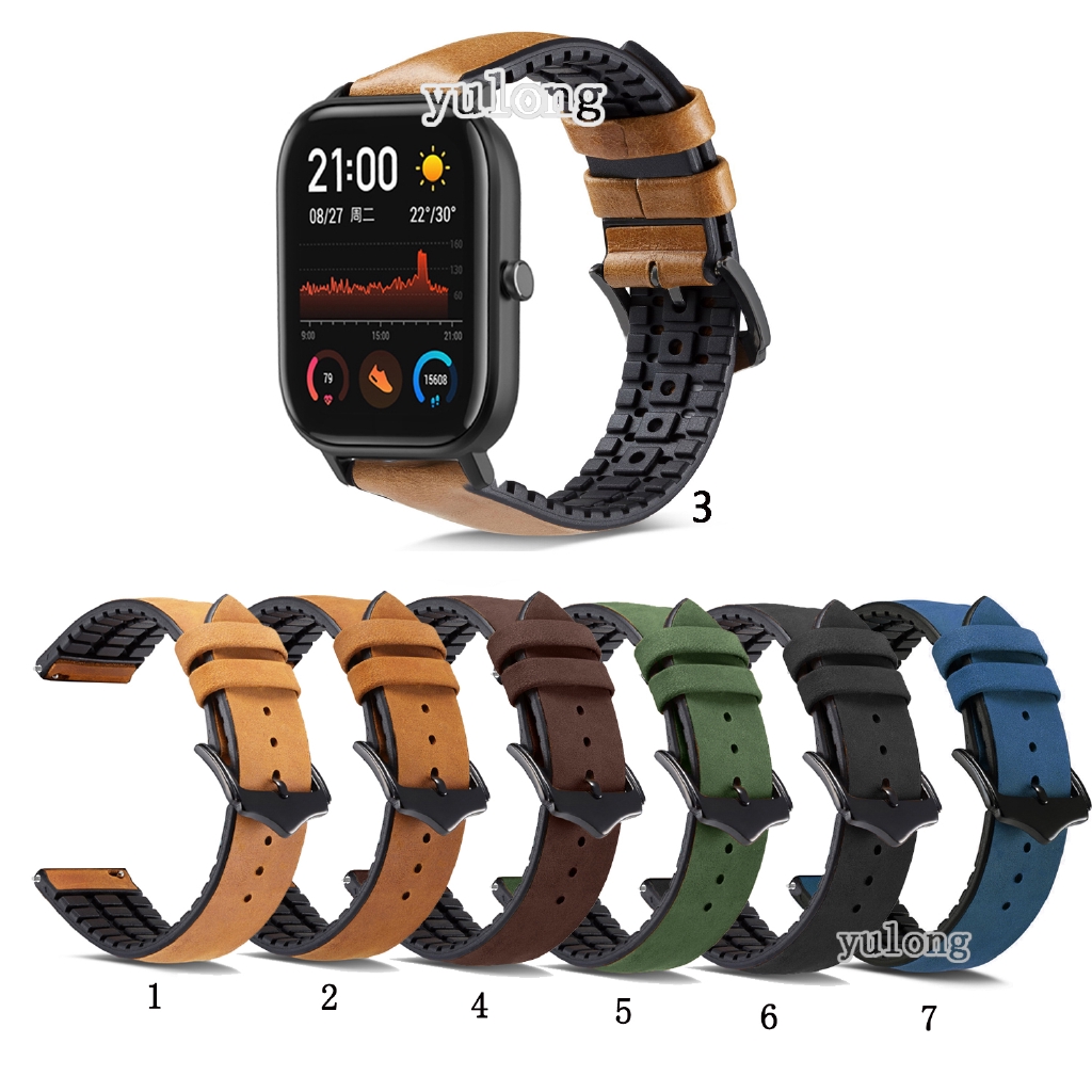 Dây Đeo Bằng Da Thật Cho Đồng Hồ Thông Minh Huami Amazfit GTS2 GTS4 mini GTS3 GTS2e Neo GTS 2 3 4 2e