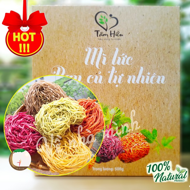 MÌ LỨT RAU CỦ HỮU CƠ TỰ NHIÊN 500G sợi mềm dùng cho mọi người, trẻ nhỏ, người cao tuổi... | BigBuy360 - bigbuy360.vn