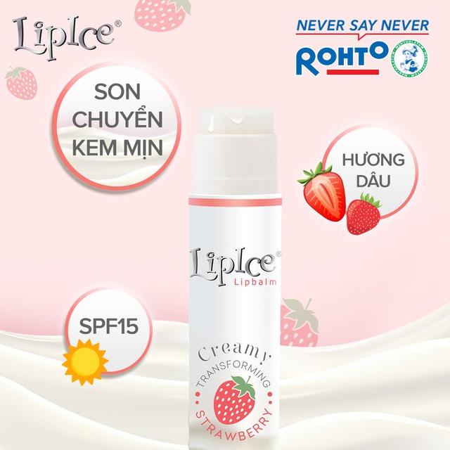 Son dưỡng không màu chuyển kem mịn Lipice Creamy 4.3g