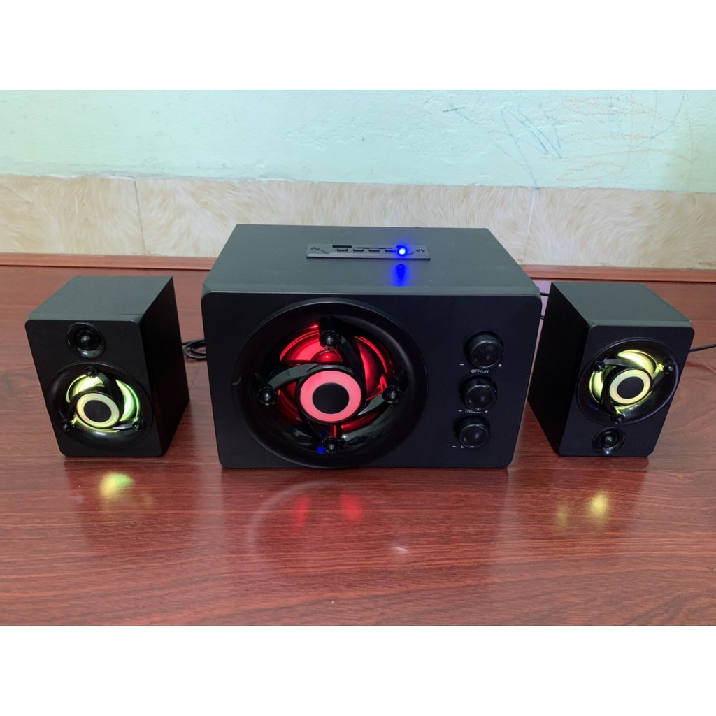 Loa Vi tính FT- 380U loa bluetooth, điện thoại, laptop, máy tính,Âm thanh hay, bass khỏe (có video+có remote điều khiển)