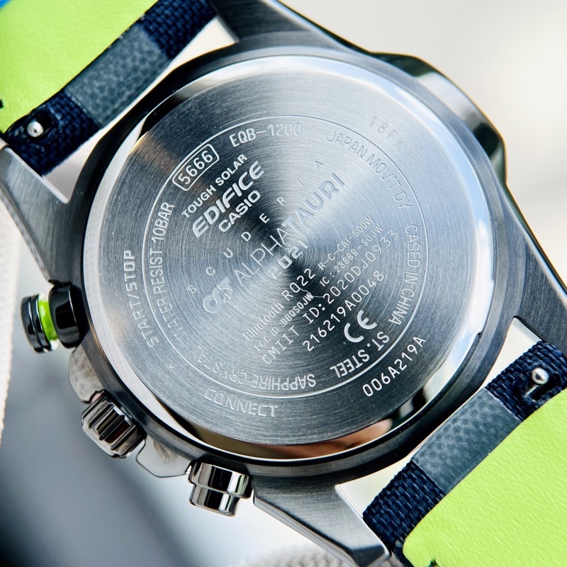Đồng hồ nam dây da Casio Edifice EQB-1200AT-1A