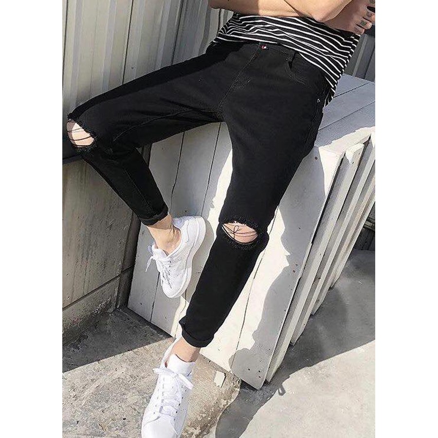 Quần Jeans Nam Dáng Ôm Ống Côn Màu Xanh | BigBuy360 - bigbuy360.vn