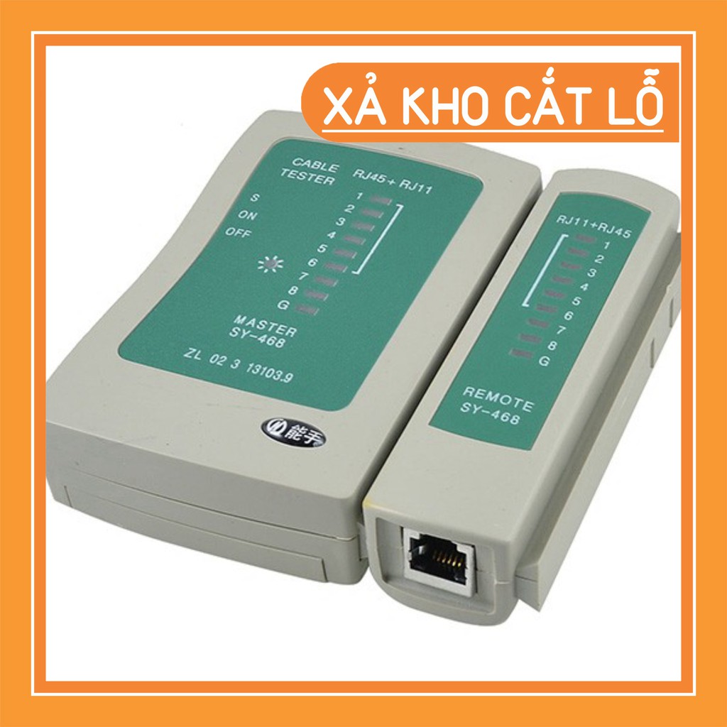 (SEO OFF) Bộ test cáp mạng đa năng 468 (Xả Kho) Bộ test cáp- hộp kiểm tra dây mạng RJ45