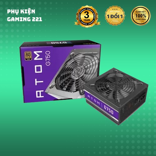 Nguồn Máy Tính - Antec Atom G750 80 Plus Gold - Hàng Chính Hãng