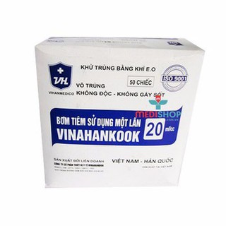 Bơm tiêm 20ml dùng 1 lần hộp 50 cái
