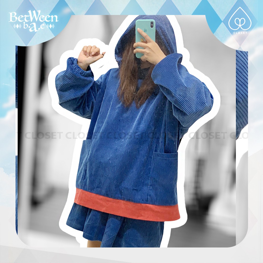 ✨ Áo HOODIE NHUNG TĂM CÓ MŨ freesize form rộng (ảnh thật + video) phối màu Between Bae - BE CLOSET | BigBuy360 - bigbuy360.vn