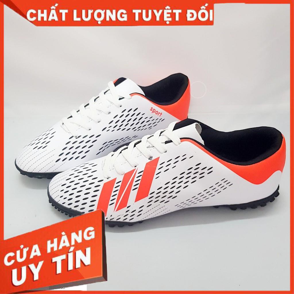 Giày đá bóng cao cấp X18F -trắng - cao su - khâu full giầy