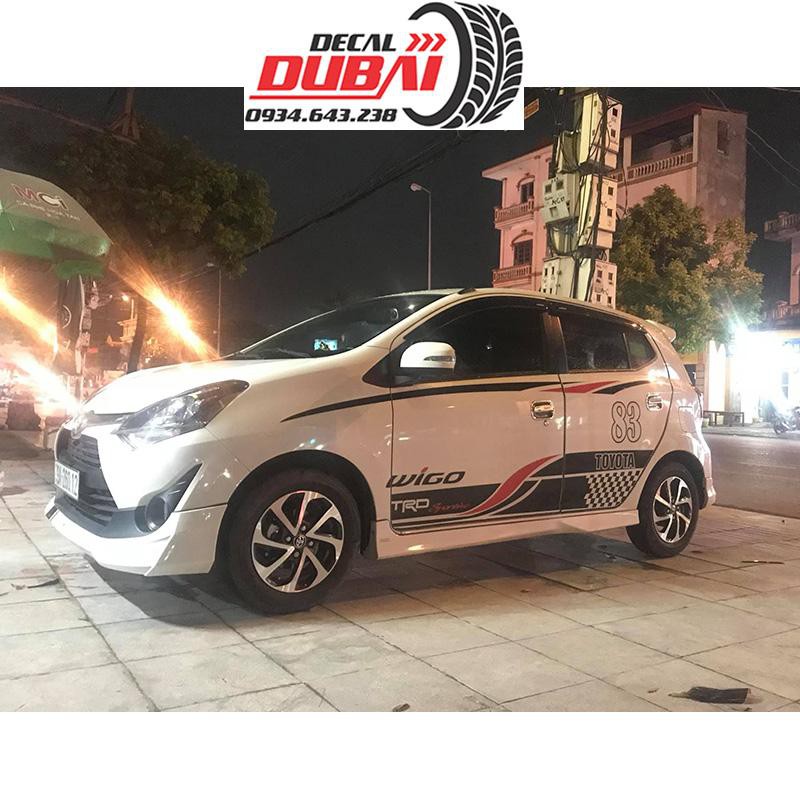Tem Dán Sườn Xe Toyota Wigo 83