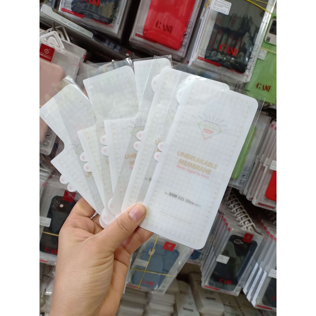 Miếng dán PPF chống trầy , xước cho Samsung S20, S20 Plus, S20 Ultra, S21,S21 Plus,S21 Ultra, S22,S22 Plus,S22 Ultra
