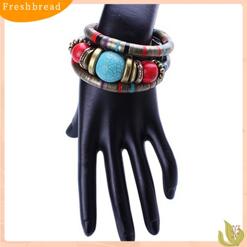 Vòng tay chuỗi hạt nhiều lớp phong cách Bohemian thời trang cho nữ