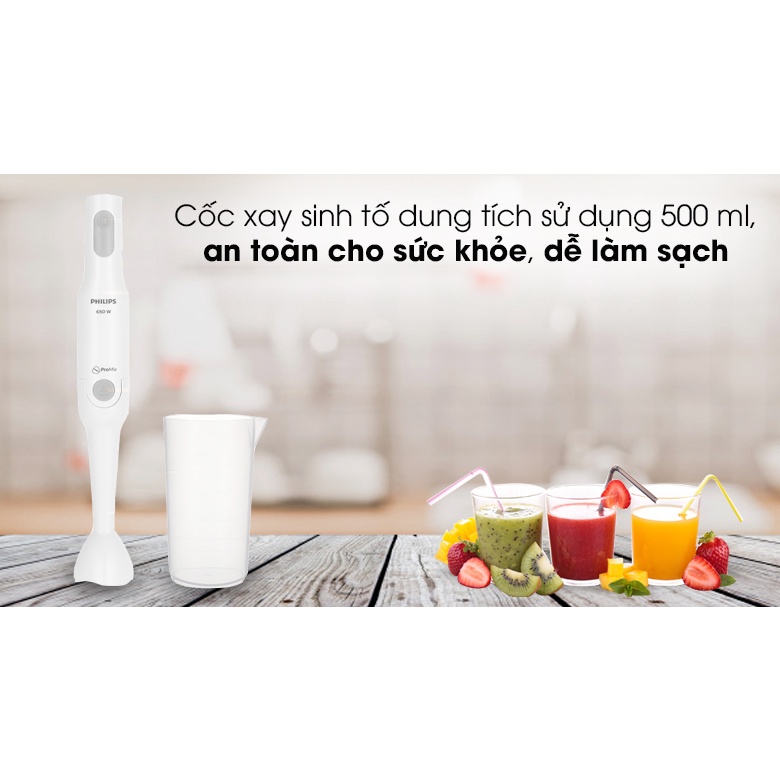 Máy xay sinh tố cầm tay Philips HR2531 - Hàng chính hãng bảo hành 24 tháng