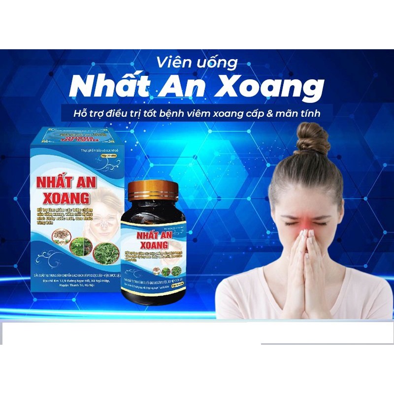 Viên Uống Nhất An Xoang Giúp Hỗ trợ làm giảm các triệu chứng của viêm xoang, viêm mũi dị ứng như chảy nước mũi, đau nh