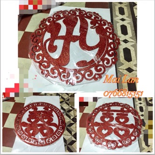 Chữ hỷ 60cm(ship HCM)