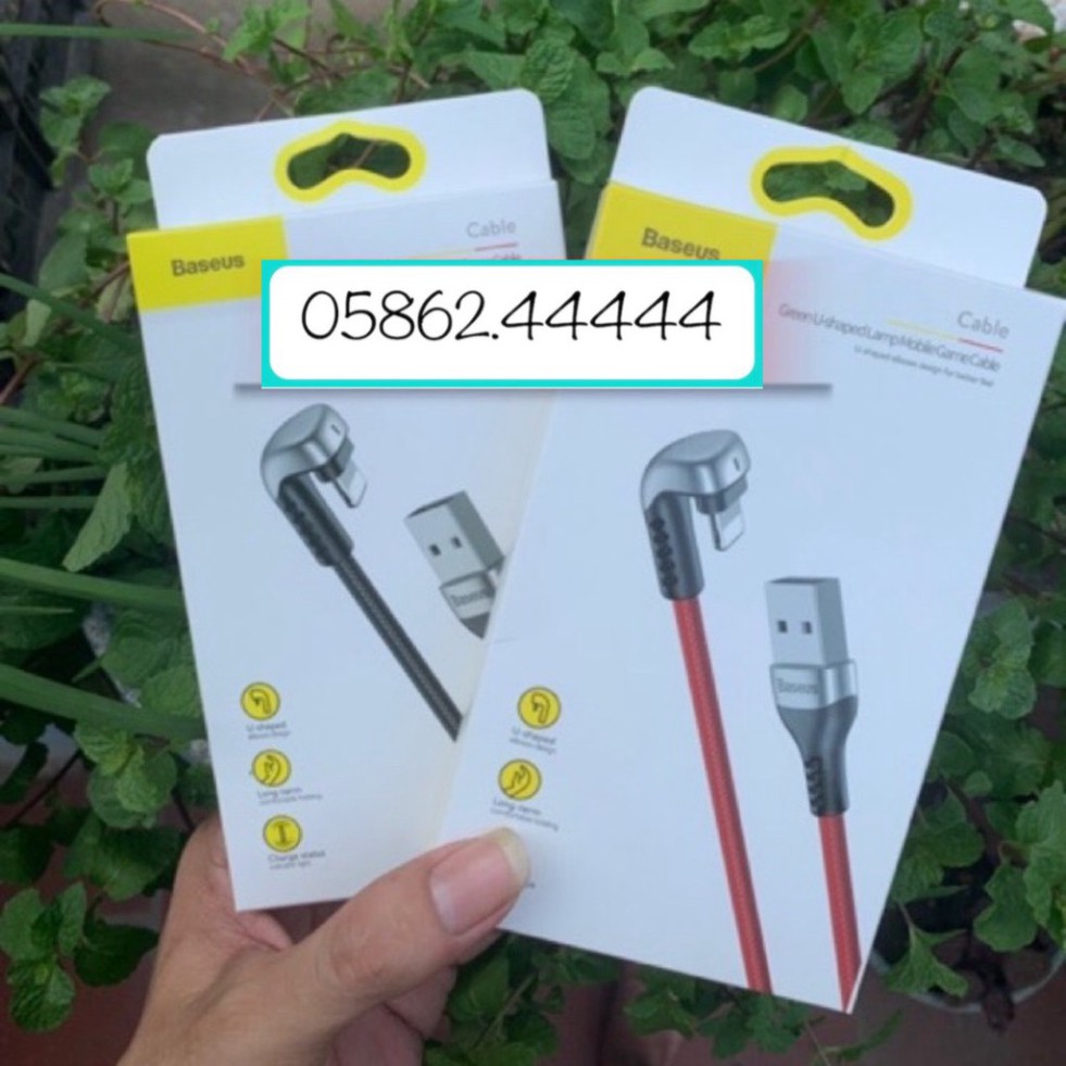 Cáp 2 Mét Lightning Baseus chữ U 1.5A (Hỗ trợ chơi game )