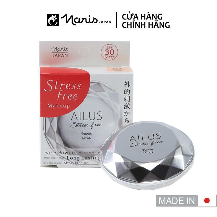 Phấn phủ Naris Ailus Stress Free Face Powder 12g