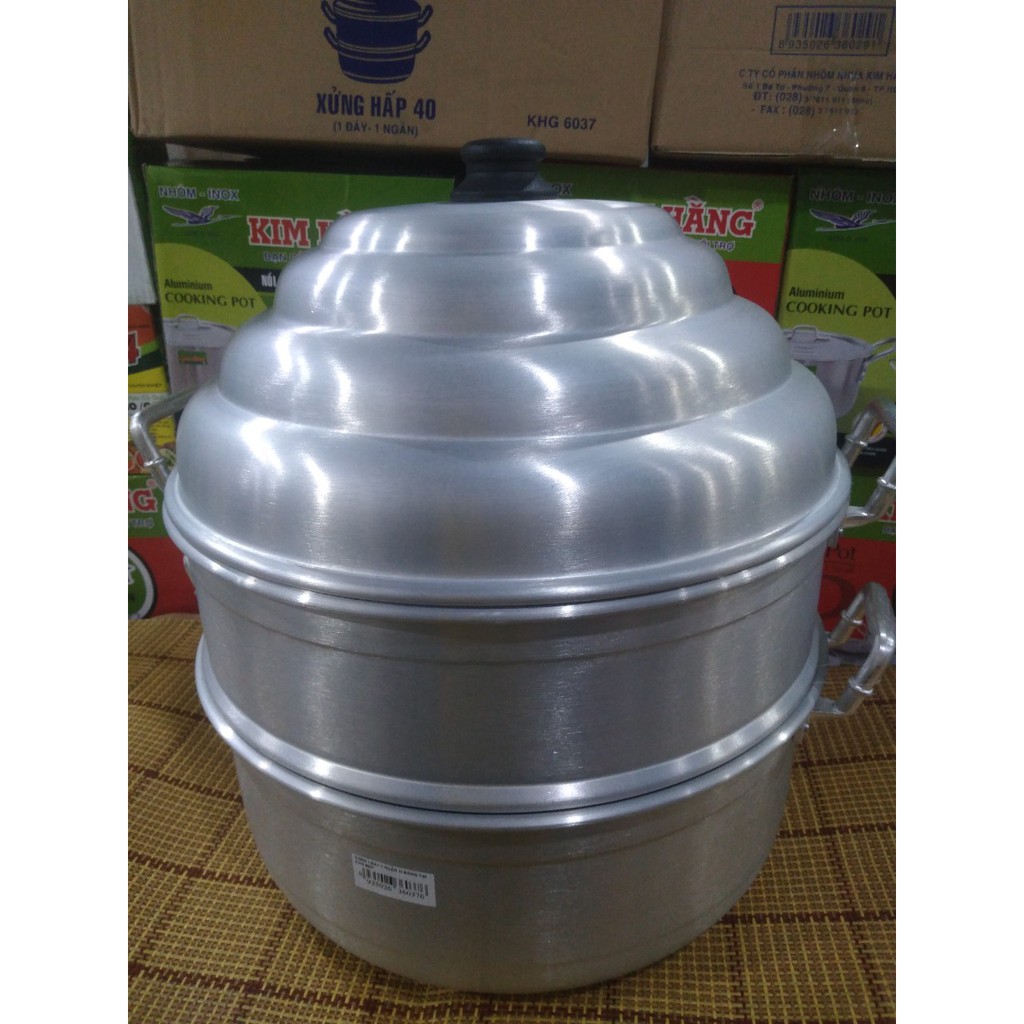 Xửng hấp Kim Hằng 32, 34, 36, 38, 40cm 1 đáy và 1 ngăn