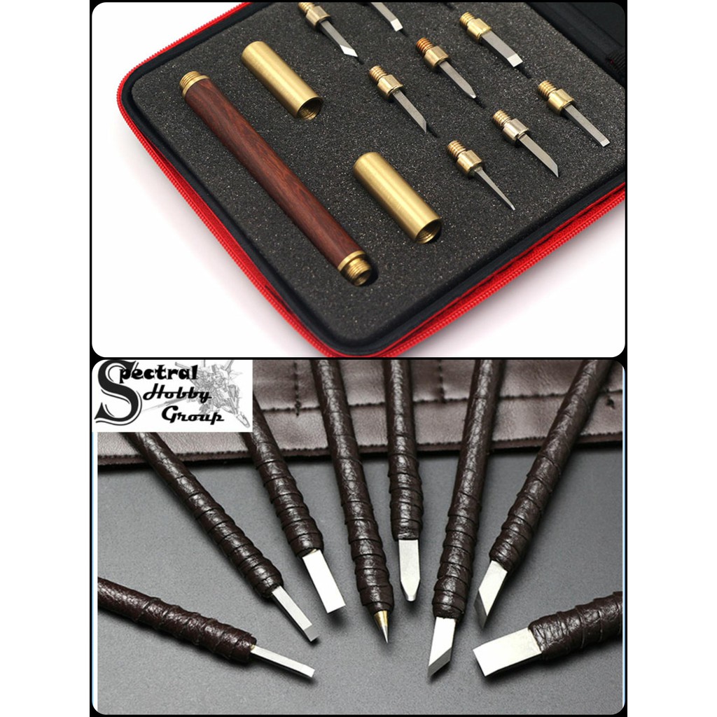 Dụng cụ mô hình bút dao khắc mỹ thuật đá gỗ nhựa giấy Chisel Carving Knife Stone tool hobby