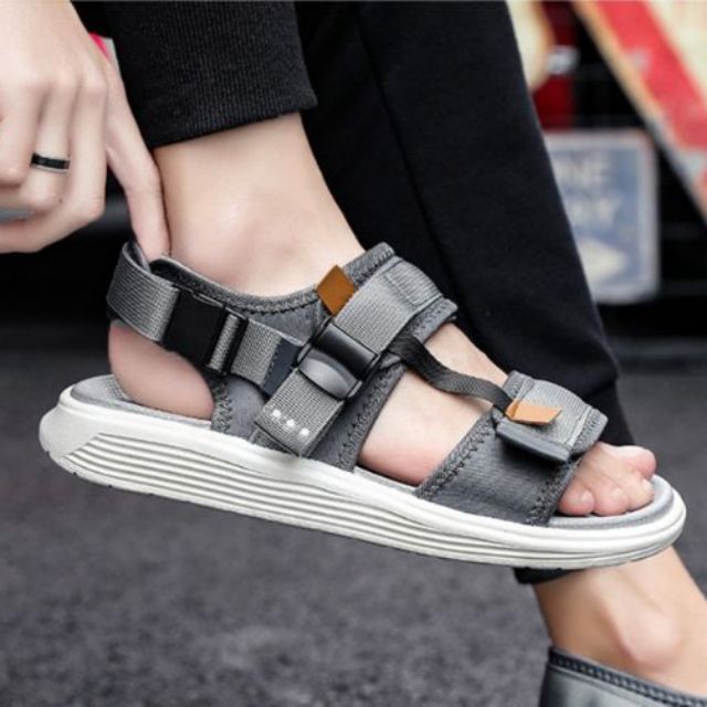 Sandal nam quai ngang Techwear mẫu 2019