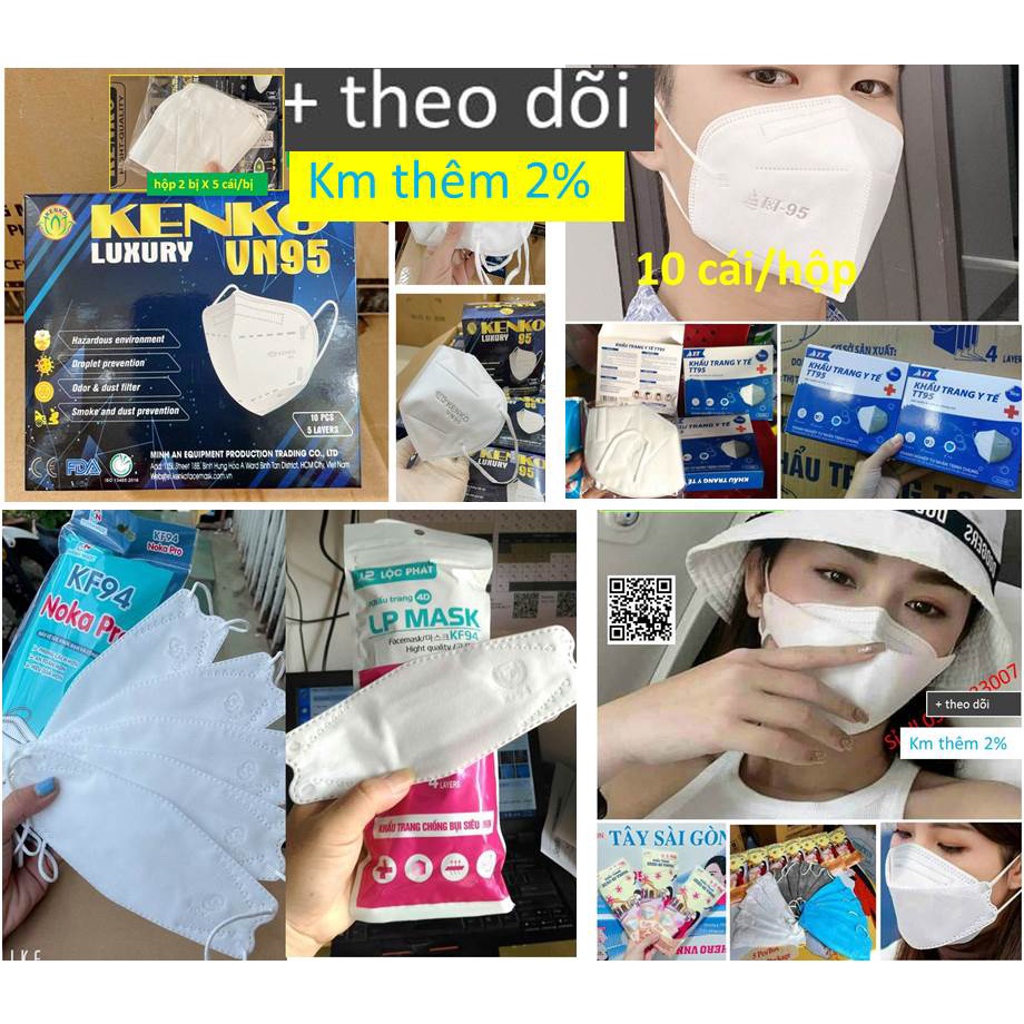 Sỉ KHẨU TRANG Y TẾ KHÁNG KHUẨN 4D KF94/LP MAS/N95 /GÓI 10 CÁI | BigBuy360 - bigbuy360.vn
