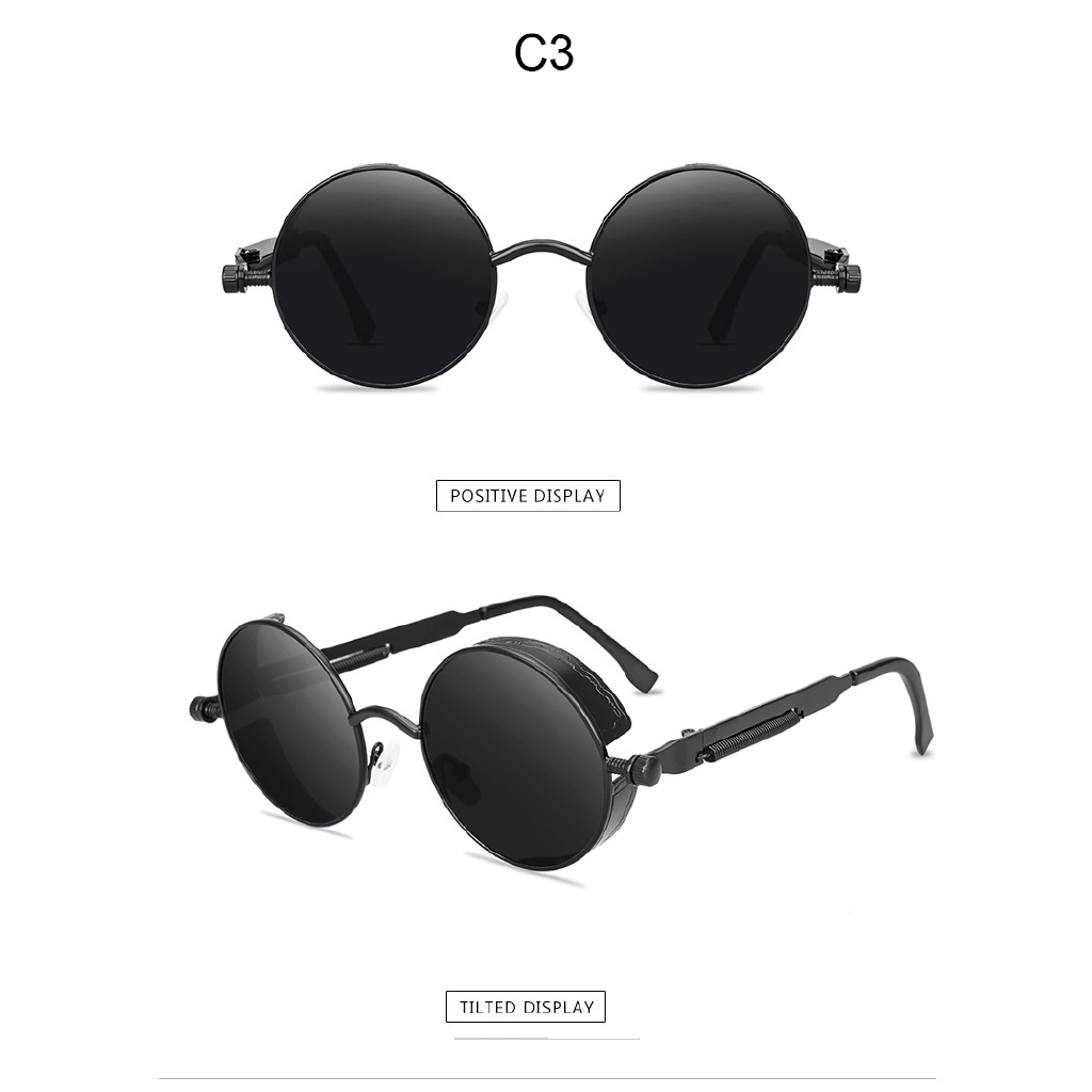 Kính mát gọng kim loại phong cách punk