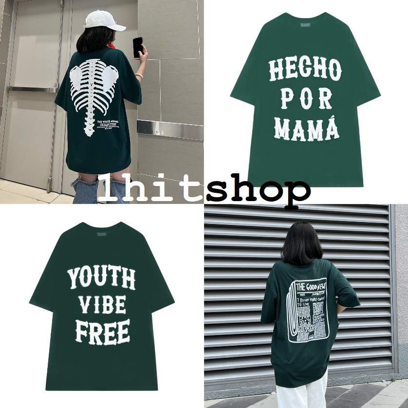 Áo Thun Xanh Lá The Good News 2 Màu Ulzzang Unisex 1Hitshop
