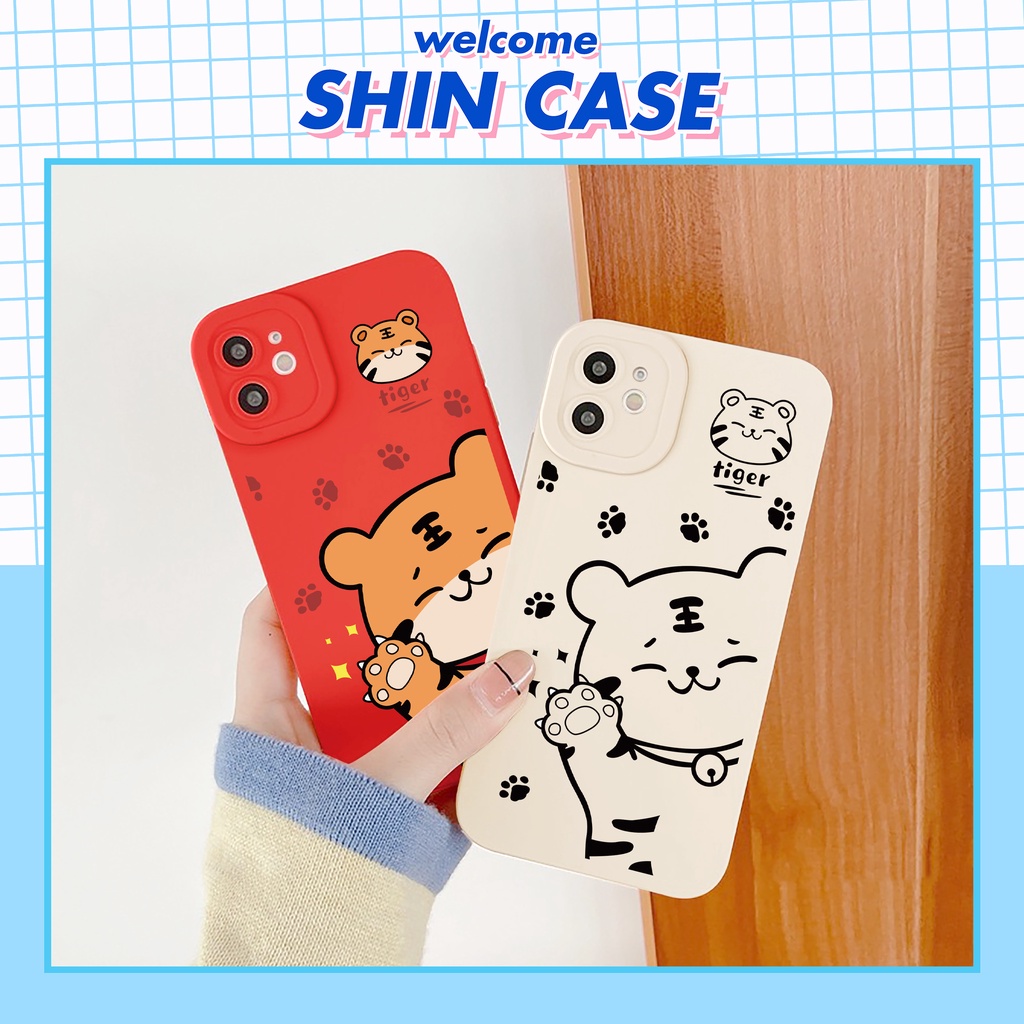 Ốp lưng iphone Hello Ti.ger cạnh vuông 6/6plus/6s/6splus/7/7plus/8/8plus/x/xr/xs/11/12/13/pro/max/plus/promax | BigBuy360 - bigbuy360.vn