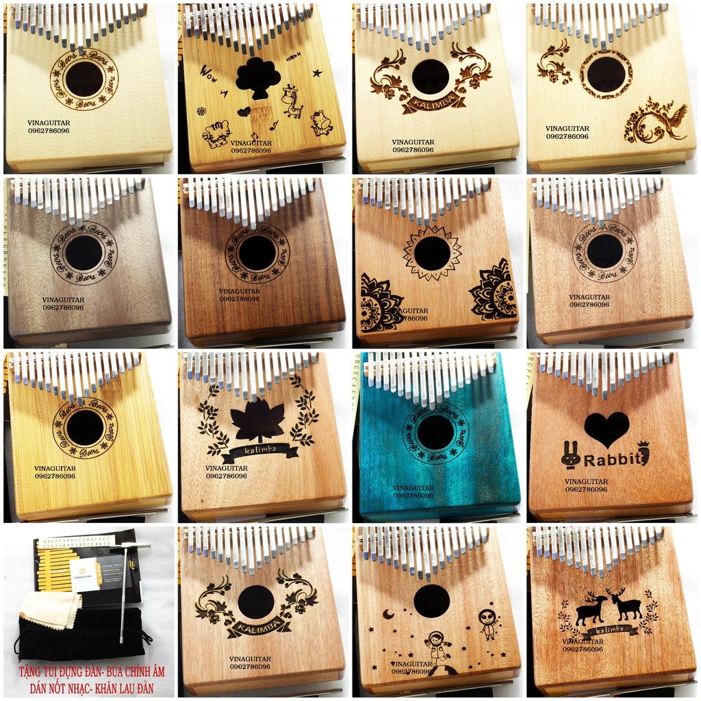 Đàn Kalimba BWS 17 Phím B17 Chính Hãng Tặng Full Phụ Kiện chính hãng