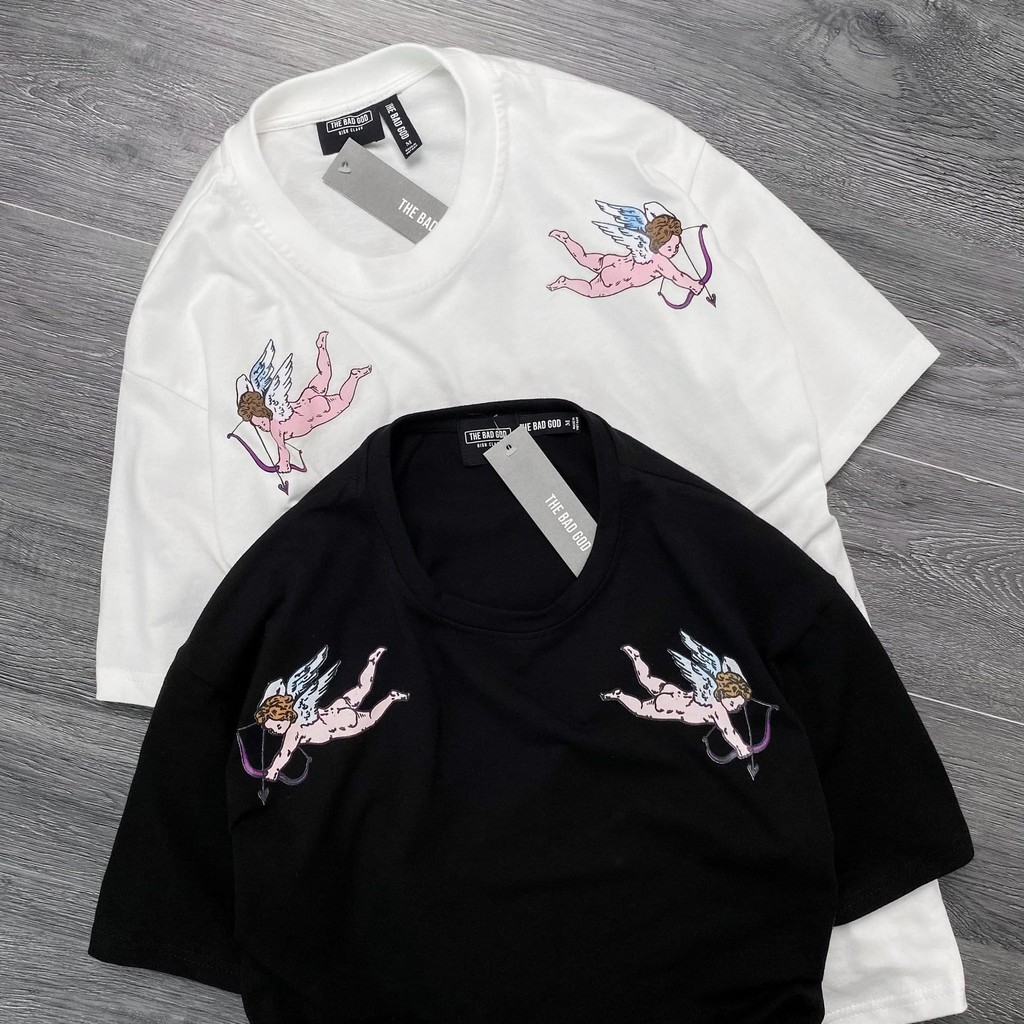 Áo thun tay lỡ Thiên Thần Hồng cao cấp , áo phông T shirt nam nữ unisex , MSW Town | BigBuy360 - bigbuy360.vn