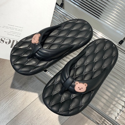 Dép Xỏ Ngón Đi Biển Bằng eva Thoải Mái Chống Trượt Hình Gấu / Cún Dễ Thương