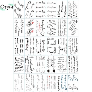  110 Hình Xăm Dán Tattoo Chữ Cái Hoạ Tiết Nhịp Tim Otyla 