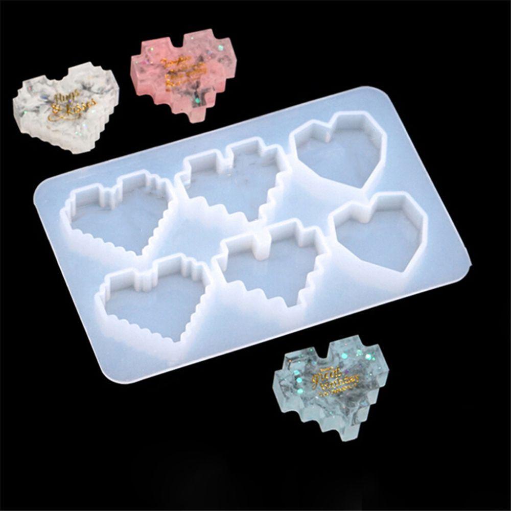 Khuôn Silicone Tạo Hình Làm Mặt Dây Chuyền Hình Trái Tim