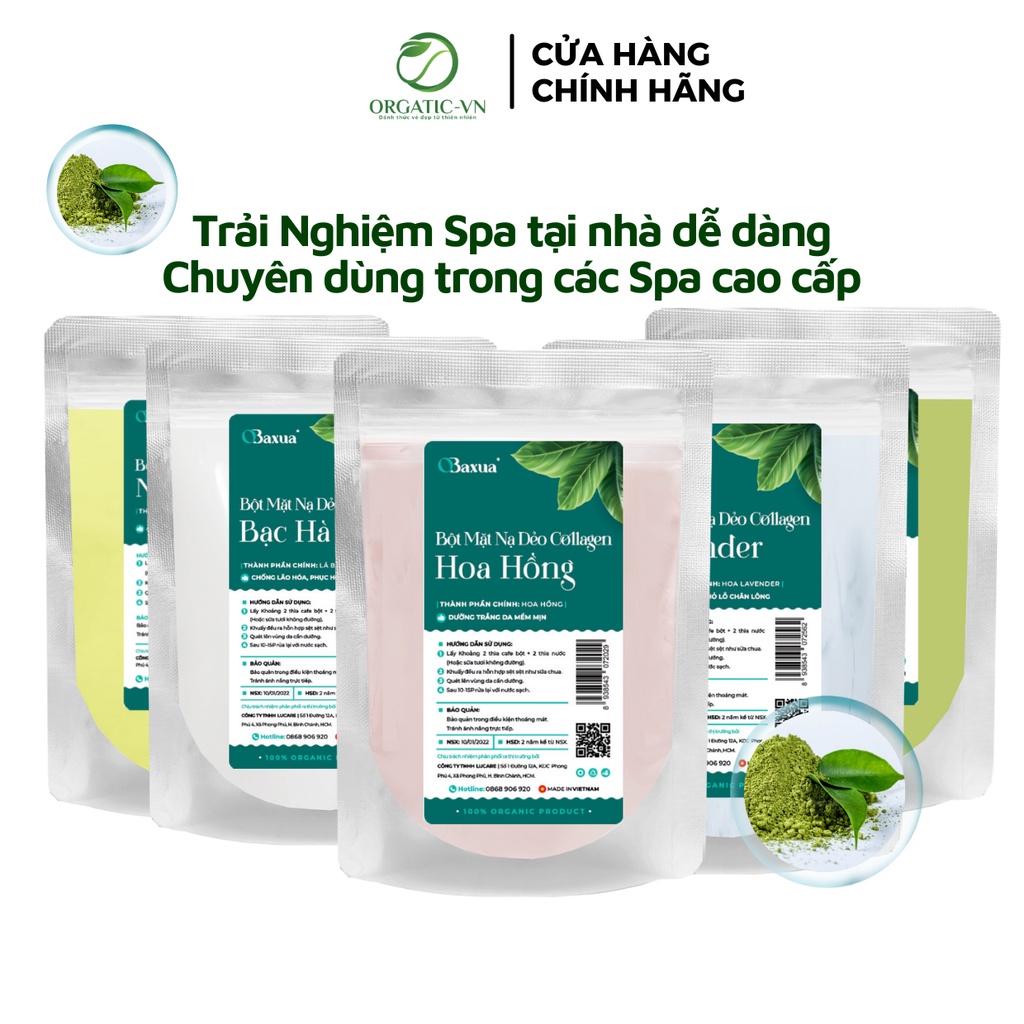 Mặt nạ dẻo dạng bột OBAXUA - Dùng trong Spa Cao Cấp - Dưỡng Trắng Da, Cấp ẩm, Chống Lão Hóa, Ngừa Mụn | BigBuy360 - bigbuy360.vn